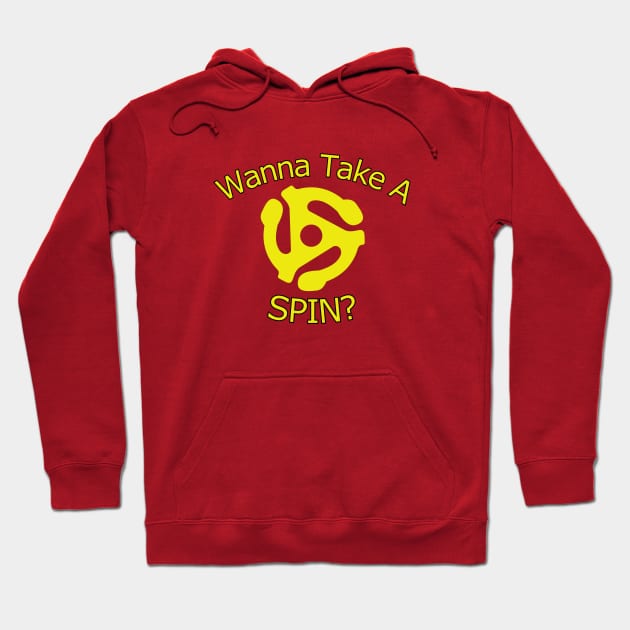 45 Record Spin Hoodie by Kleiertees